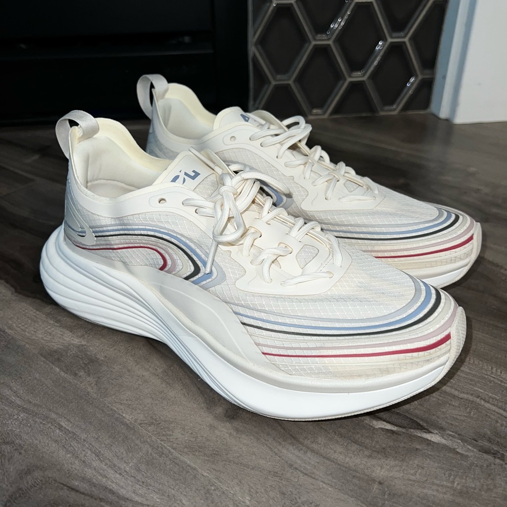 APL athletic propulsion labs streamline ivory/forged blue/multi